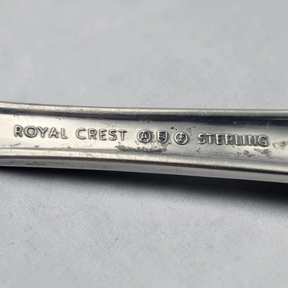 Royal Crest Sterling Silver 92.5% Butter Spreader 